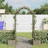 vidaXL Garden Pergola with Planter Grey Solid Firwood