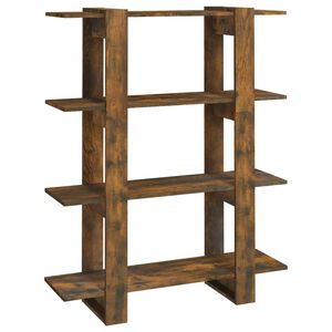 vidaXL Book Cabinet | Smoked oak | Engineered wood | Medium | Book Cabinet