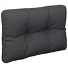 vidaXL Pallet Cushions 2 pcs Black Fabric