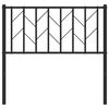 vidaXL Metal Replace Headboard Black 90 cm