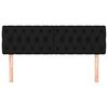 vidaXL Headboards 2 pcs Black 72x7x78/88 cm Fabric