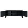 vidaXL TV Cabinet Metal Industrial Style 120x35x48 cm Black