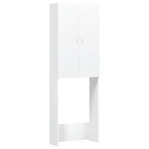 vidaXL Washing Machine Cabinet White 64x25.5x190 cm