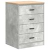 vidaXL Garage Storage Cabinet Concrete Grey 60x51x85 cm Solid Wood Pine