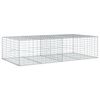 vidaXL Gabion Basket with Cover 200x100x50 cm Galvanised Iron