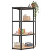 vidaXL 4-Layer Shelves 5 pcs Anthracite Steel&Engineered Wood