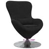 vidaXL Egg Chair Black Velvet