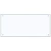 vidaXL Kitchen Backsplash 2 pcs Transparent 90 x 40 cm Tempered Glass