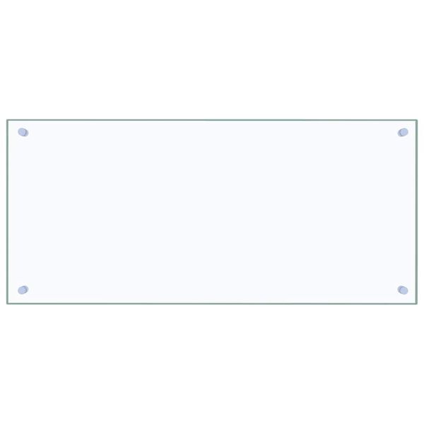 vidaXL Kitchen Backsplash 2 pcs Transparent 90 x 40 cm Tempered Glass