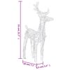 vidaXL Reindeers & Sleigh Christmas Decoration 320 LEDs Acrylic
