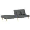 vidaXL Sofa Bed Dark Grey Fabric
