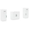 vidaXL 2 Piece Bathroom Cabinet Set HOORN White Engineered Wood