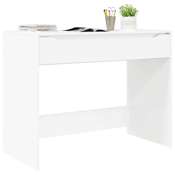 vidaXL Desk High Gloss White 100 x 50 x 78 cm Engineered Wood