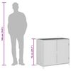 vidaXL Garden Storage Cabinet Grey 83x45x76 cm Poly Rattan
