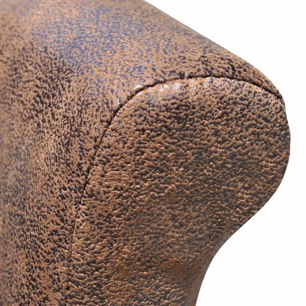 vidaXL Dining Chairs 4 pcs Brown Faux Leather