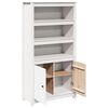 vidaXL Highboard White 80x35x154 cm Solid Wood Pine