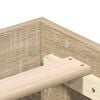 vidaXL Bed Frame No Mattress Sonoma Oak 90x190 cm Single Engineered Wood