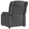 vidaXL Electric Recliner Chair Dark Grey Fabric