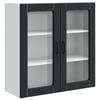 vidaXL Kitchen Cabinet with Door Black 80 x 31 x 80 cm Engineered Wood