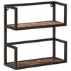vidaXL Wall Shelf 55x20x55 cm Solid Wood Reclaimed and Iron