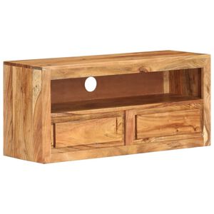 vidaXL TV Cabinet | Wooden Brown | Solid Acacia Wood | Medium | TV Cabinet