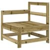 vidaXL 3 Piece Garden Lounge Set Impregnated Wood Pine