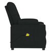 vidaXL Massage Chair Black Fabric