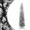 vidaXL Slim Artificial Christmas Tree with Flocked Snow Green 240 cm