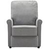 vidaXL Massage Chair Light Grey Fabric