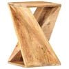 vidaXL Side Table | Natural mango wood | Solid mango wood | Side Table | Square
