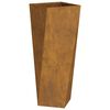 vidaXL Planter Rusty 30 x 30 x 75 cm Weathering Steel