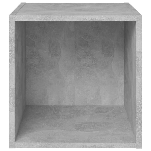 vidaXL TV Cabinets 2 pcs Concrete Grey 37x35x37 cm Engineered Wood