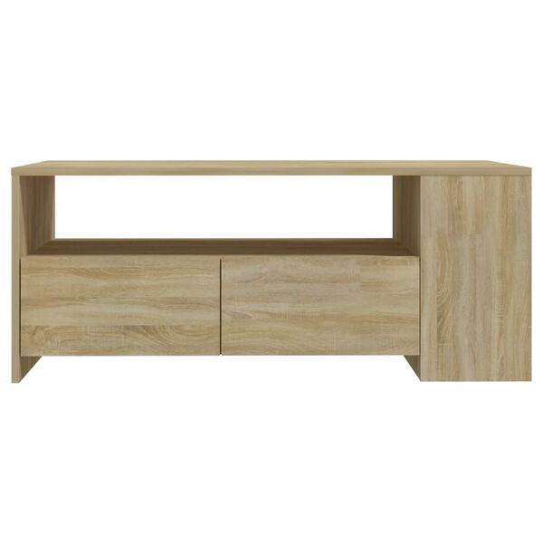 vidaXL Coffee Table Sonoma Oak 102x55x42 cm Engineered Wood
