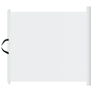 vidaXL Retractable Pet Gate White 102.5x125 cm