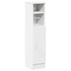 vidaXL Bathroom Cabinet with Roll Holder White 20.5x22x90 cm