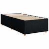 vidaXL Box Spring Bed with Mattress Black King Single Fabric