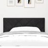 vidaXL Headboard Height Adjustable with Headboard Black 100 cm Velvet