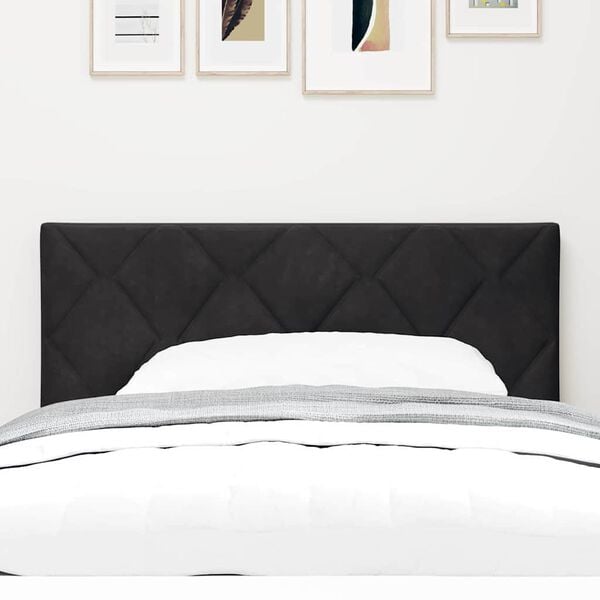 vidaXL Headboard Height Adjustable with Headboard Black 100 cm Velvet