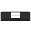 vidaXL TV Cabinet with LED Lights Black 120x30x36 cm