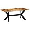 vidaXL Dining Table 180x90x75 cm Solid Acacia Wood