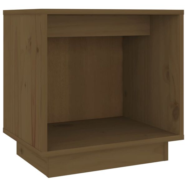 vidaXL Bedside Cabinet Honey Brown 40x30x40 cm Solid Wood Pine