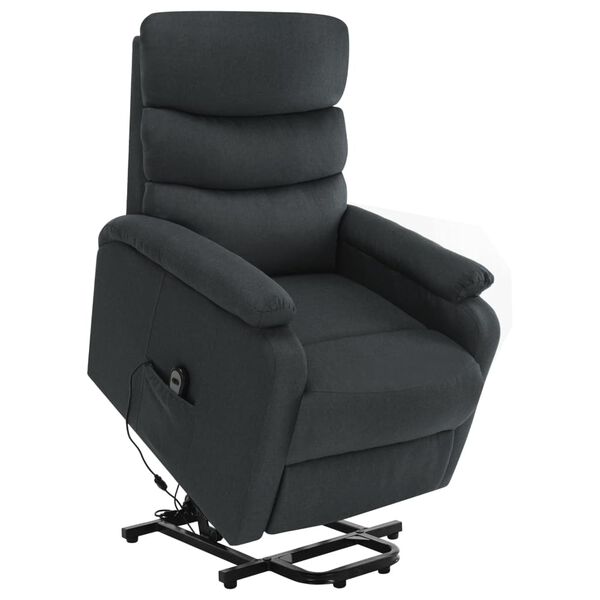 vidaXL Stand up Massage Chair Dark Grey Fabric