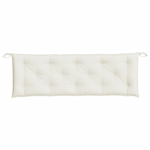 vidaXL Garden Bench Cushion Melange Cream 150x50x7 cm Fabric