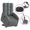 vidaXL Stand up Massage Recliner Chair Dark Grey Fabric