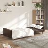 vidaXL 2-Seater Sofa Bed Brown Faux Leather