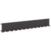 vidaXL Lawn Edging 10 pcs 102 x 15 x 4 cm Steel Black