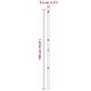 vidaXL Fence Post Other 52 pcs Green 3.2 x 3.2 x 190 cm Steel