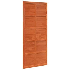vidaXL Barn Door 90 x 2.5 x 208 cm Solid Pine Wood Wax brown