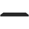 vidaXL Floating Wall Shelves 2 pcs Black 80x23.5x3.8 cm MDF
