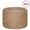 vidaXL Jute Rope 50 m Long 6 mm Thick